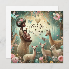 愛に満ちた赤ちゃんシャワーサンキューカード サンキューカード