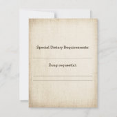 愛に満ちた鳥たちのウェディング・招待状（ＲＳＶＰカード） 招待状 (裏面)