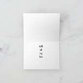 「愛に満ちた」記念日カード カード (内部)