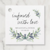 愛に満ちている |結婚式の引き出物ありがとうラベル フェイバータグ (正面)