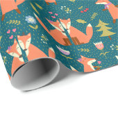 愛に溢れる子どもたち可愛い森のキツネ ラッピングペーパー (ロールコーナー)