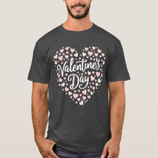 愛に狂って バラ色と赤のポップアートTシャツ Tシャツ