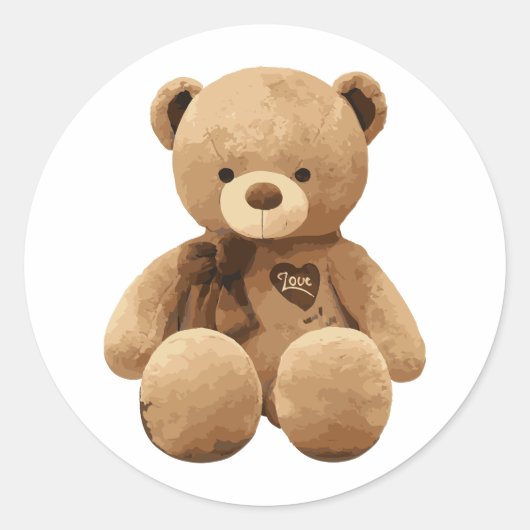 愛に耐える ラウンドシール (正面)