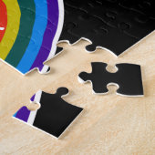 愛に色の人種差別反対主義か差別がありません ジグソーパズル (側面)