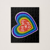 愛に色の人種差別反対主義か差別がありません ジグソーパズル (縦)