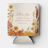 「愛に落ちて」 ブライダルシャワーの感謝の品 缶クーラー (正面)