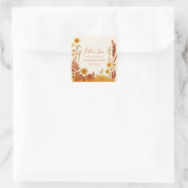 「愛に落ちて」 ブライダルシャワーの感謝の気持ちを表すギフト スクエアシール (バッグ)