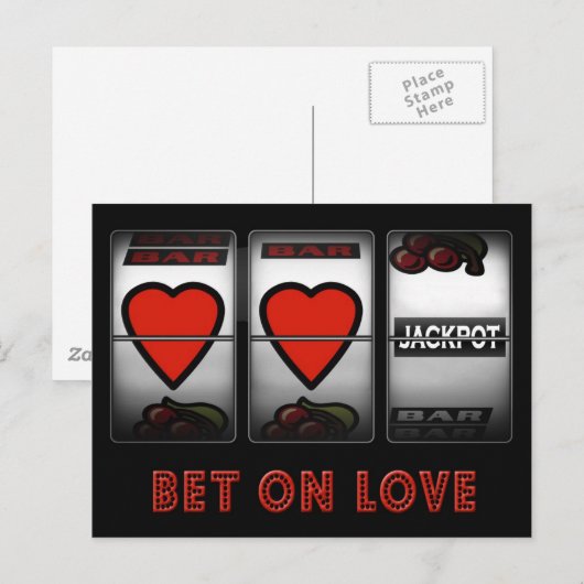 愛に賭ける ポストカード (正面/裏面)