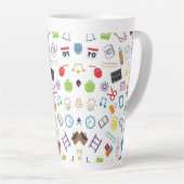 愛に酒を飲む カフェラテマグ (右アングル)