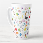 愛に酒を飲む カフェラテマグ (左アングル)