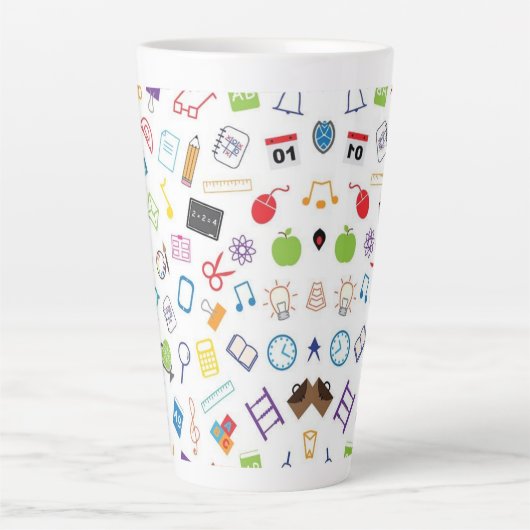 愛に酒を飲む カフェラテマグ (正面)