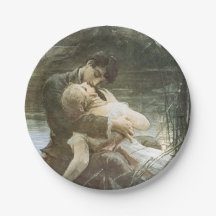 愛に酔う若いカップル（ボートでのキス）