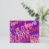 愛に関するタイポグラフィ ポストカード (スタンド正面)