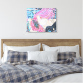 "愛に降伏" キャンバスプリント (インサイチュ (寝室))