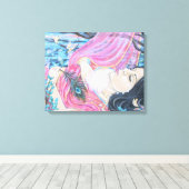 "愛に降伏" キャンバスプリント (インサイチュ (ウッドフロア))