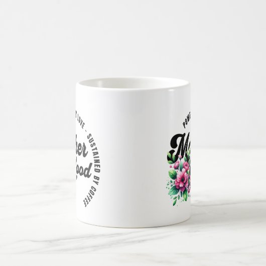 愛に駆られる母性 コーヒーマグカップ (中央)