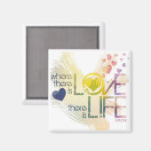 愛のあるところに命がある マグネット (正面/裏面)