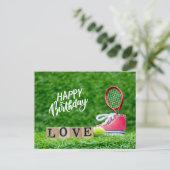 愛のあるハッピーバースデー球 ポストカード (スタンド正面)