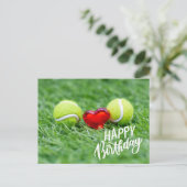 愛のあるハッピーバースデー球  ポストカード (スタンド正面)