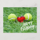 愛のあるハッピーバースデー球  ポストカード (正面)