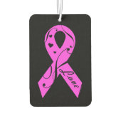 愛のあるピンクリボン カーエアーフレッシュナー (裏面)