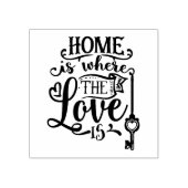 愛のある場所こそ我が家 ラバースタンプ (インプリント)