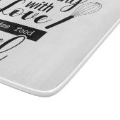 愛のある料理は魂に食物を与える カッティングボード (角)