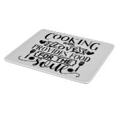 愛のある料理は魂に食物を与える カッティングボード (角)