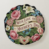 愛のある母の日 ラウンドクッション (裏面)