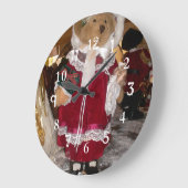 愛のある美しいクリスマスが素敵な日を ラージ壁時計 (傾斜)