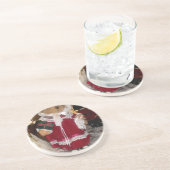 愛のある美しいクリスマスは素敵な日を過ごす コースター (側面)