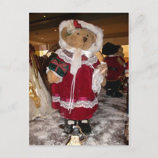 愛のある美しいクリスマスは素敵な日を過ごす シーズンポストカード (正面)