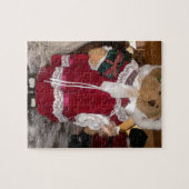 愛のある美しいクリスマスは素敵な日を過ごす ジグソーパズル (横)