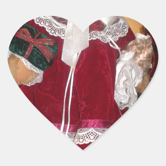 愛のある美しいクリスマスは素敵な日を過ごす ハートシール (正面)