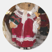 愛のある美しいクリスマスは素敵な日を過ごす ラウンドシール (正面)