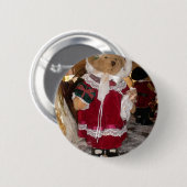 愛のある美しいクリスマスは素敵な日を過ごす 缶バッジ (正面&裏面)