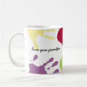 愛のおじいちゃんハッピー60誕生日!マグ コーヒーマグカップ (左)