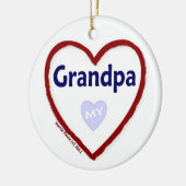 愛のおじいちゃん セラミックオーナメント (左)