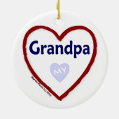 愛のおじいちゃん セラミックオーナメント (裏面)