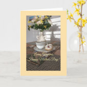 愛のおばあちゃんハッピーマザーズデイカード カード (黄色い花)