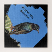 愛のおばあちゃんブラックスターリング写真南西 ジグソーパズル (横)