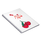 愛のおもしろいさくらんぼ。 ノートブック (右側)