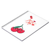 愛のおもしろいさくらんぼ。 ノートブック (左側)