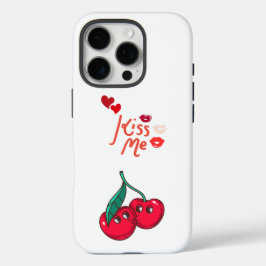 愛のおもしろいさくらんぼ。 iPhone 16 PROケース