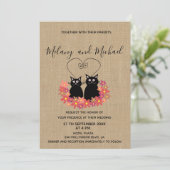 愛のおもしろいフローラ漫画の猫 招待状 (スタンド正面)