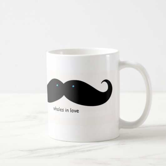 愛のおもしろマグカップのクジラ コーヒーマグカップ (右)