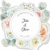 「愛のお祝い」の名前日付 シール (正面)