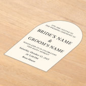 愛のお祝い アクリル招待状 (レイダウン)