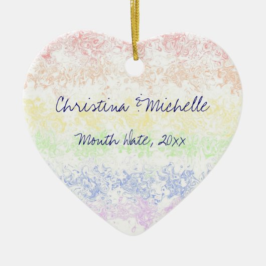 愛のお祝い セラミックオーナメント (正面)