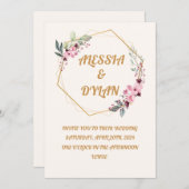 愛のお祝い 招待状 (正面/裏面)